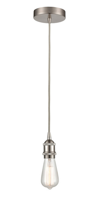 INNOVATIONS 616-1P-SN-LED Edison 1 Light 2.5 inch Mini Pendant Satin Nickel