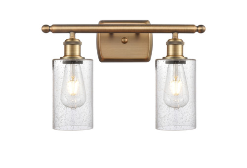 INNOVATIONS 516-2W-BB-G804 Clymer 2 16 inch Bath Vanity Light Brushed Brass