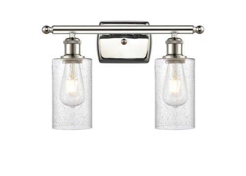 INNOVATIONS 516-2W-PN-G804 Clymer 2 16 inch Bath Vanity Light Polished Nickel