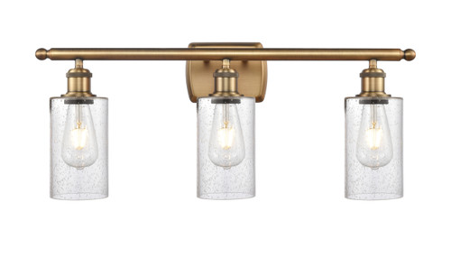 INNOVATIONS 516-3W-BB-G804 Clymer 3 26 inch Bath Vanity Light Brushed Brass