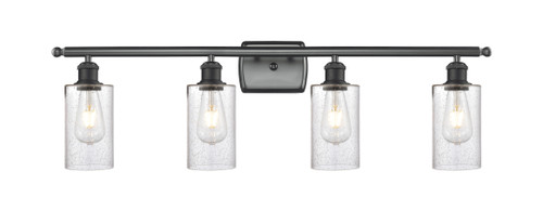 INNOVATIONS 516-4W-BK-G804 Clymer 4 36 inch Bath Vanity Light Matte Black