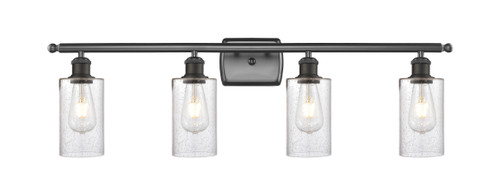 INNOVATIONS 516-4W-OB-G804 Clymer 4 36 inch Bath Vanity Light Oil Rubbed Bronze