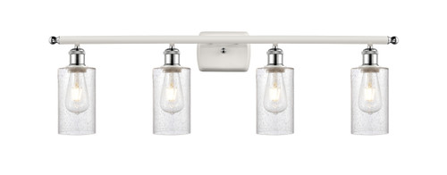 INNOVATIONS 516-4W-WPC-G804 Clymer 4 36 inch Bath Vanity Light White and Polished Chrome