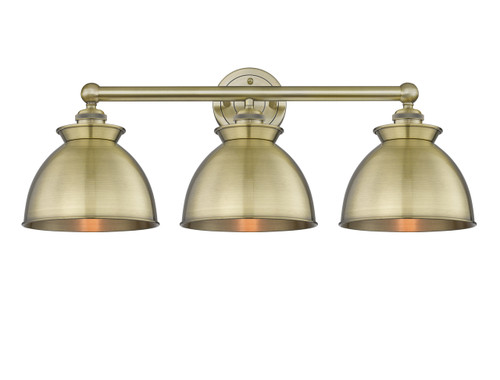 INNOVATIONS 616-3W-AB-M14-AB Adirondack 3 28 inch Bath Vanity Light Antique Brass