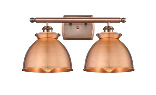 INNOVATIONS 516-2W-AC-M14-AC Adirondack 2 18 inch Bath Vanity Light Antique Copper