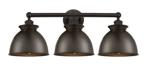 INNOVATIONS 616-3W-OB-M14-OB Adirondack 3 Light Bath Vanity Light part of the Edison Collection Oil Rubbed Bronze