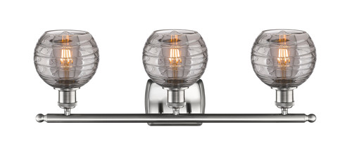 INNOVATIONS 516-3W-SN-G1213-6SM Deco Swirl 3 Light 26 inch Bath Vanity Light Brushed Satin Nickel