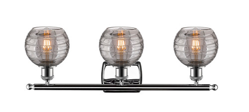 INNOVATIONS 516-3W-PC-G1213-6SM Deco Swirl 3 Light 26 inch Bath Vanity Light Polished Chrome