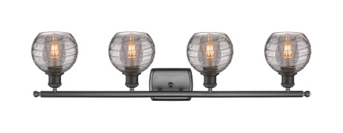 INNOVATIONS 516-4W-OB-G1213-6SM Deco Swirl 4 Light 36 inch Bath Vanity Light Oil Rubbed Bronze