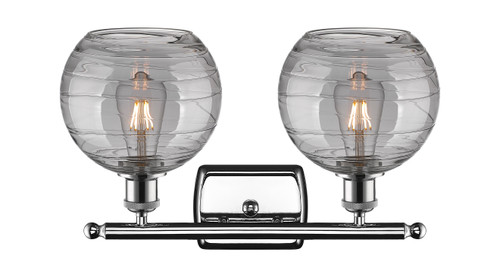 INNOVATIONS 516-2W-PC-G1213-8SM Deco Swirl 2 Light 16 inch Bath Vanity Light Polished Chrome