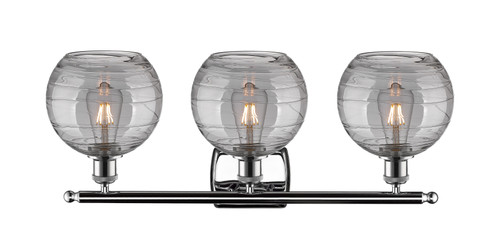 INNOVATIONS 516-3W-PC-G1213-8SM Deco Swirl 3 Light 26 inch Bath Vanity Light Polished Chrome