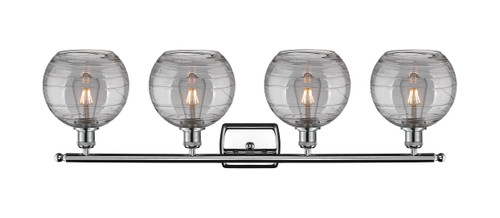 INNOVATIONS 516-4W-PC-G1213-8SM Deco Swirl 4 Light 36 inch Bath Vanity Light Polished Chrome