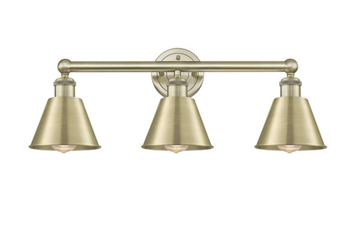 INNOVATIONS 616-3W-AB-M8-AB Smithfield 3 24.5 inch Bath Vanity Light Antique Brass
