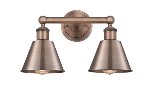 INNOVATIONS 616-2W-AC-M8-AC Smithfield 2 15.5 inch Bath Vanity Light Antique Copper