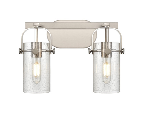 INNOVATIONS 423-2W-SN-G423-7SDY Pilaster 2 14.875 inch Bath Vanity Light Brushed Satin Nickel