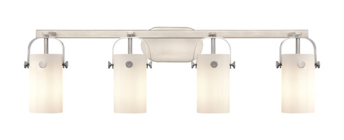 INNOVATIONS 423-4W-SN-G423-7WH Pilaster 4 34.875 inch Bath Vanity Light Brushed Satin Nickel