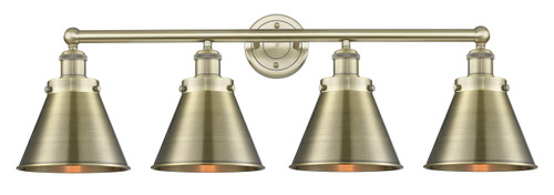 INNOVATIONS 616-4W-AB-M13-AB Appalachian 4 35 inch Bath Vanity Light Antique Brass