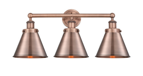 INNOVATIONS 616-3W-AC-M13-AC Appalachian 3 26 inch Bath Vanity Light Antique Copper