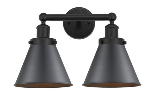 INNOVATIONS 616-2W-BK-M13-BK Appalachian 2 Light Bath Vanity Light part of the Franklin Restoration Collection Matte Black