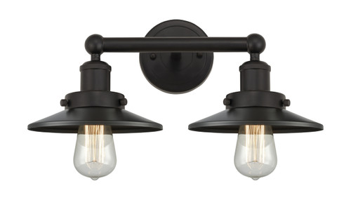 INNOVATIONS 616-2W-OB-M5-OB Railroad 2 Light Bath Vanity Light part of the Franklin Restoration Collection Oil Rubbed Bronze