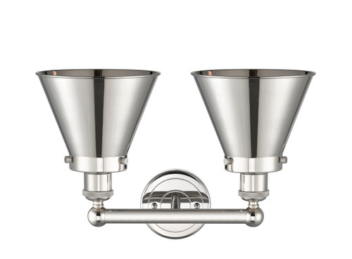 INNOVATIONS 616-2W-PN-M13-PN Appalachian 2 Light Bath Vanity Light part of the Franklin Restoration Collection Polished Nickel