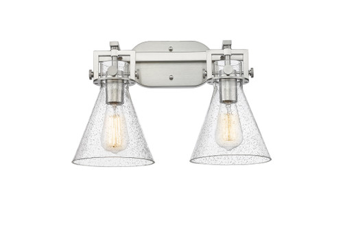 INNOVATIONS 411-2W-SN-G411-7SDY Newton Cone 2 17 inch Bath Vanity Light Brushed Satin Nickel