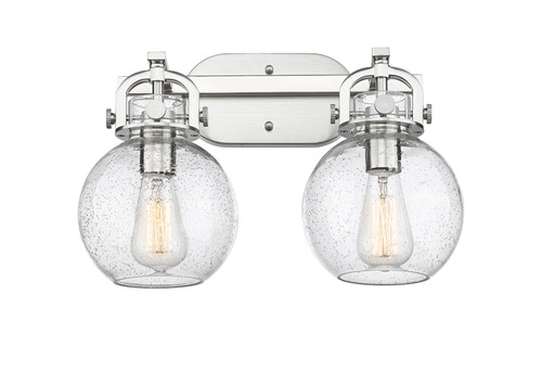 INNOVATIONS 410-2W-SN-G410-7SDY Newton Sphere 2 17 inch Bath Vanity Light Brushed Satin Nickel