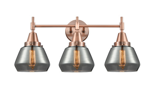 INNOVATIONS 447-3W-AC-G173 Caden 3 Light 25 inch Bath Vanity Light Antique Copper
