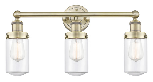 INNOVATIONS 616-3W-AB-G312 Dover 3 24.5 inch Bath Vanity Light Antique Brass