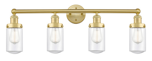 INNOVATIONS 616-4W-SG-G312 Dover 4 33.5 inch Bath Vanity Light Satin Gold