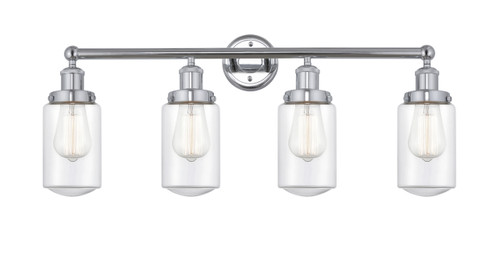 INNOVATIONS 616-4W-PC-G312 Dover 4 Light 33.5 inch Bath Vanity Light Polished Chrome