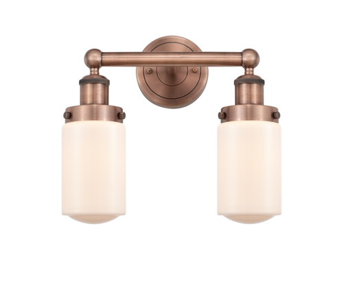 INNOVATIONS 616-2W-AC-G311 Dover 2 15.5 inch Bath Vanity Light Antique Copper