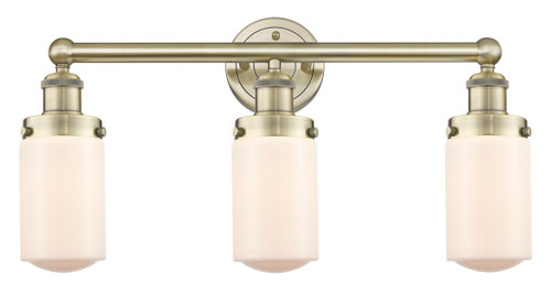 INNOVATIONS 616-3W-AB-G311 Dover 3 24.5 inch Bath Vanity Light Antique Brass