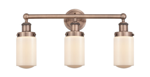 INNOVATIONS 616-3W-AC-G311 Dover 3 24.5 inch Bath Vanity Light Antique Copper