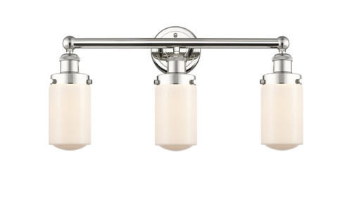 INNOVATIONS 616-3W-PN-G311 Dover 3 24.5 inch Bath Vanity Light Polished Nickel