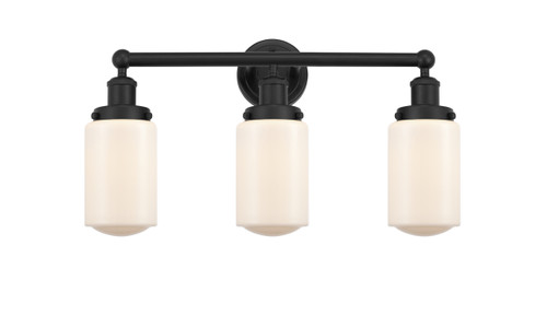 INNOVATIONS 616-3W-BK-G311 Dover 3 Light 24.5 inch Bath Vanity Light Matte Black
