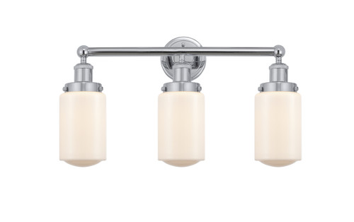 INNOVATIONS 616-3W-PC-G311 Dover 3 Light 24.5 inch Bath Vanity Light Polished Chrome