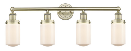 INNOVATIONS 616-4W-AB-G311 Dover 4 33.5 inch Bath Vanity Light Antique Brass