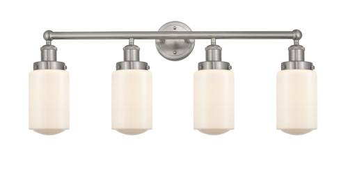 INNOVATIONS 616-4W-SN-G311 Dover 4 Light 33.5 inch Bath Vanity Light Brushed Satin Nickel