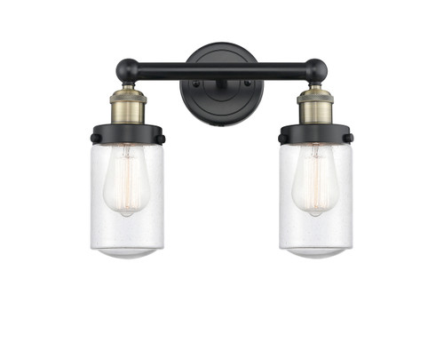 INNOVATIONS 616-2W-BAB-G314 Dover 2 15.5 inch Bath Vanity Light Black Antique Brass