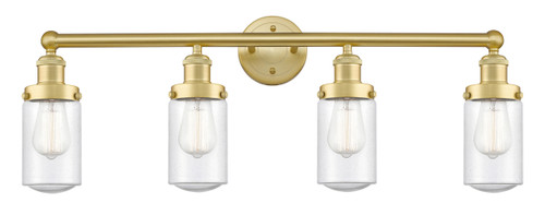 INNOVATIONS 616-4W-SG-G314 Dover 4 33.5 inch Bath Vanity Light Satin Gold