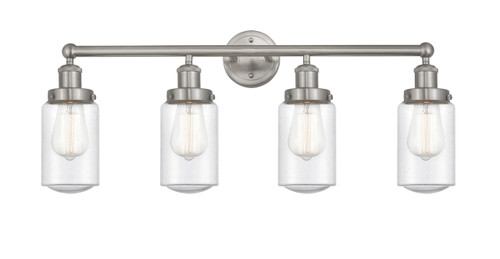 INNOVATIONS 616-4W-SN-G314 Dover 4 Light 33.5 inch Bath Vanity Light Brushed Satin Nickel