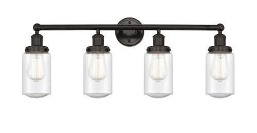 INNOVATIONS 616-4W-OB-G314 Dover 4 Light 33.5 inch Bath Vanity Light Oil Rubbed Bronze
