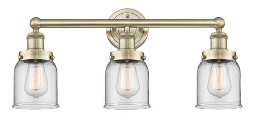 INNOVATIONS 616-3W-AB-G52 Bell 3 24.5 inch Bath Vanity Light Antique Brass