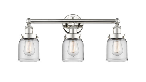 INNOVATIONS 616-3W-PN-G52 Bell 3 24.5 inch Bath Vanity Light Polished Nickel