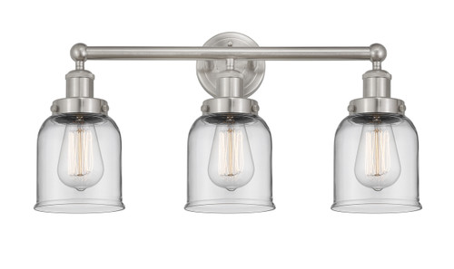 INNOVATIONS 616-3W-SN-G52 Bell 3 Light 24.5 inch Bath Vanity Light Brushed Satin Nickel