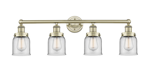 INNOVATIONS 616-4W-AB-G52 Bell 4 33.5 inch Bath Vanity Light Antique Brass