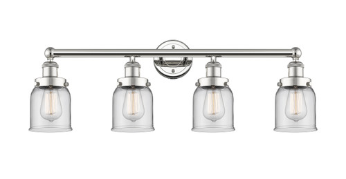 INNOVATIONS 616-4W-PN-G52 Bell 4 33.5 inch Bath Vanity Light Polished Nickel