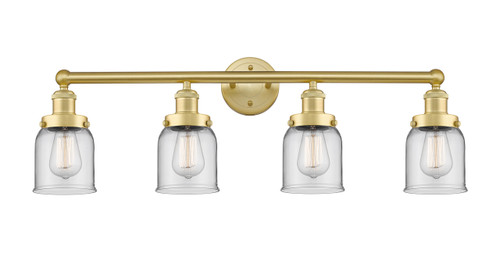 INNOVATIONS 616-4W-SG-G52 Bell 4 33.5 inch Bath Vanity Light Satin Gold