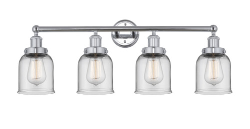 INNOVATIONS 616-4W-PC-G52 Bell 4 Light 33.5 inch Bath Vanity Light Polished Chrome